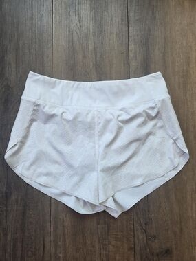 Athleta Run With It 3.5" Women’s White Snake Print Athletic Running Shorts
